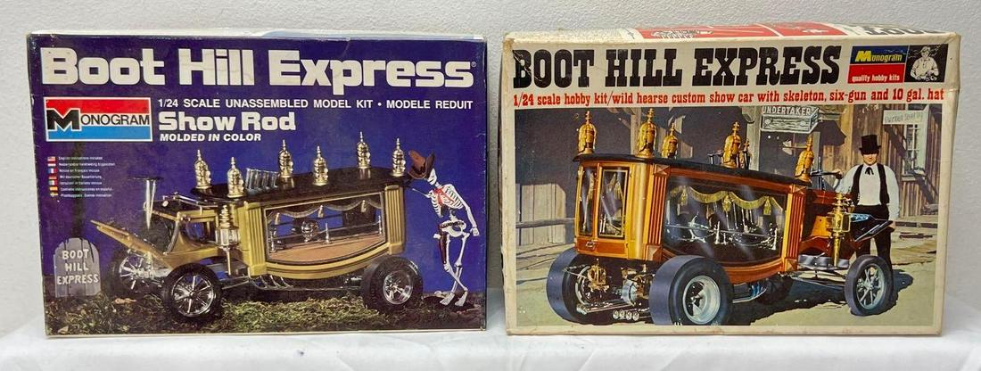 Monogram 1/24 Boot Hill Express PC188 and 2703 partial builds in boxes (1 of 5)