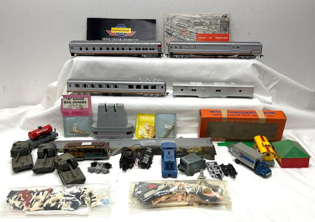 Mixed lot of Postwar Lionel HO 51 switcher passenger cars (1 of 17)