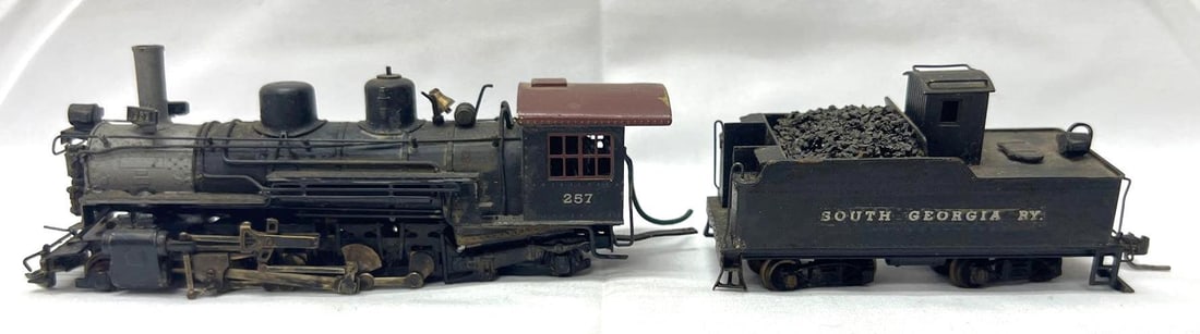 HO Gauge brass 2-8-2 No. 257 South Georgia RY steam loco and tender (1 of 5)