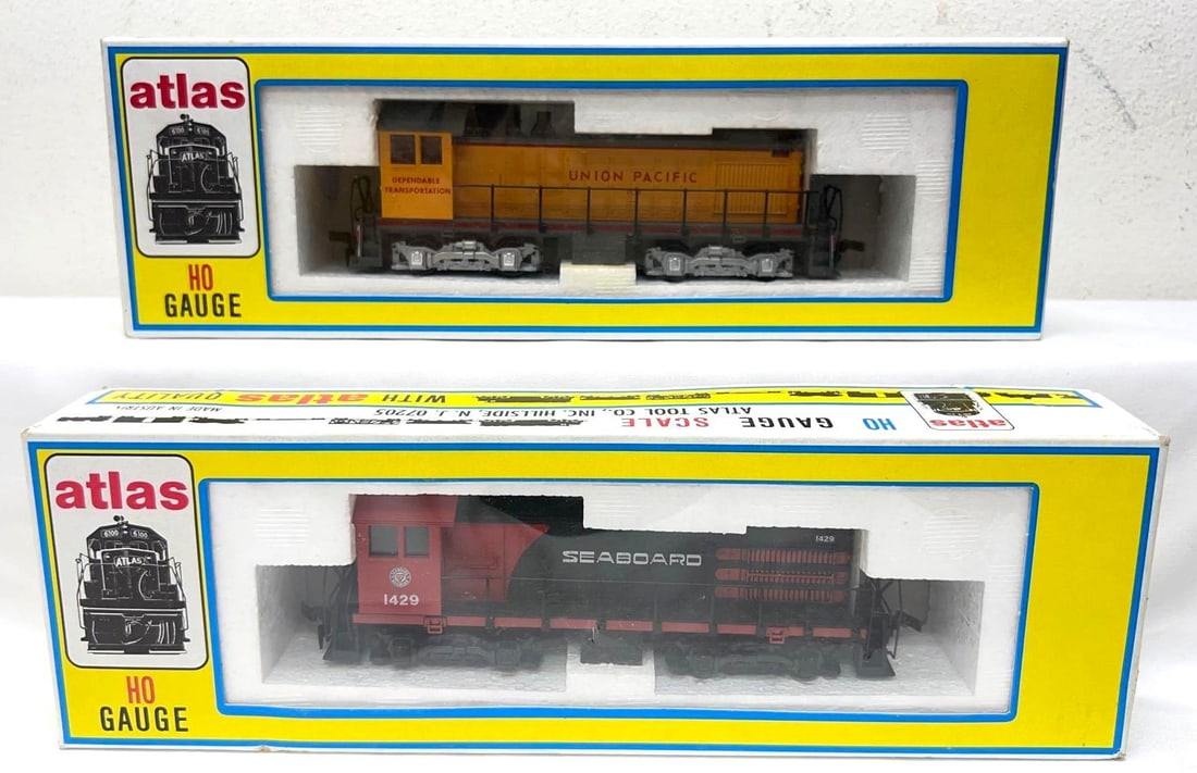 HO Gauge Atlas 8072 UP Alco S2 8076 Seaboard Air Line Alco S2 in boxes (1 of 7)