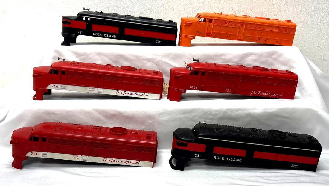 Postwar Lionel O Gauge 210 202 231 1055 210 231 Diesel Alco Fa Shells ...