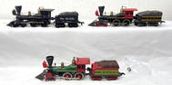 Three HO Gauge Mantua General 2-4-0 steam locos