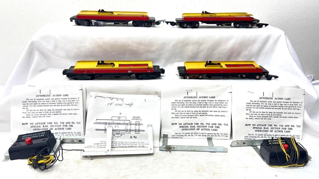 Three Postwar American Flyer S Gauge 715 one 915 more (1 of 7)