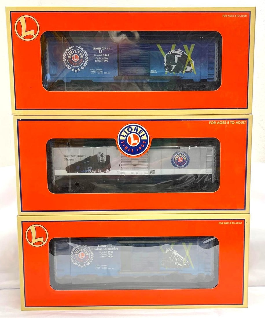 Lionel 29248 39215 39201 Century Club boxcars in box (1 of 5)
