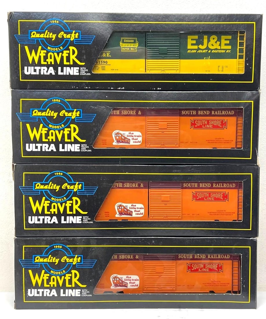 Weaver 61590 501 502 504 freight cars in original boxes (1 of 4)