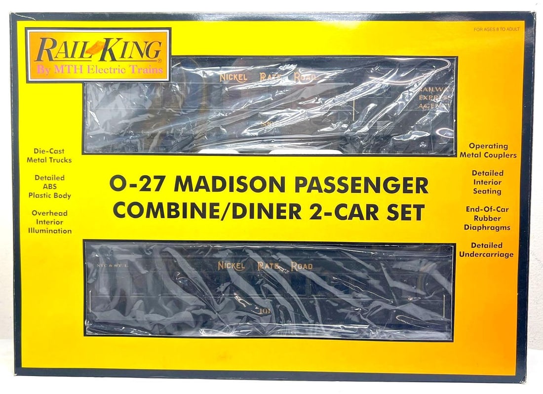 Rail King NKP Madison 30-6245 2-car add-on in box (1 of 3)