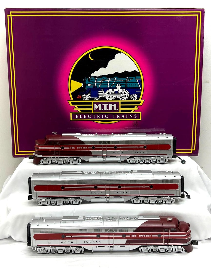 MTH 20-2169-1 Rock Island ABA 3-rail w/Proto in box (1 of 7)