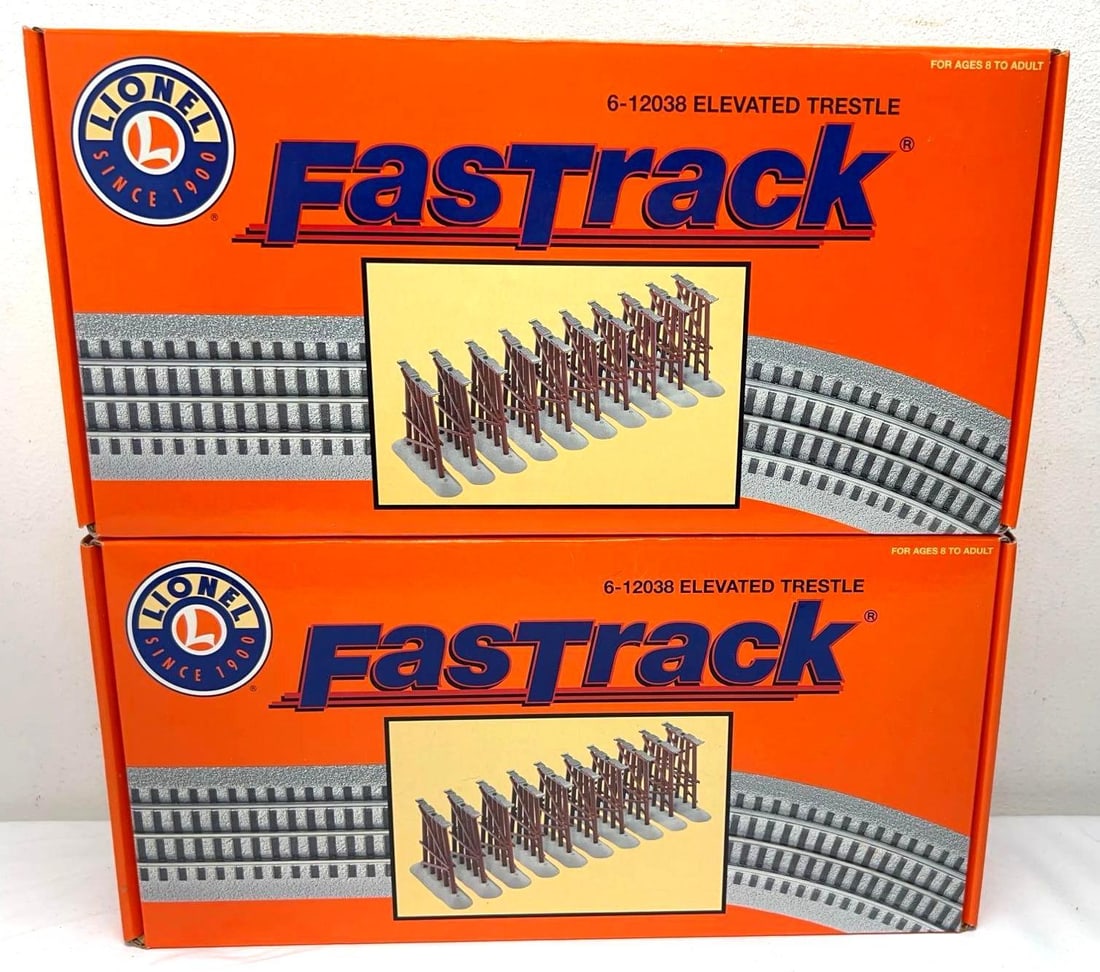 Two Lionel 12038 elevated trestle sets in original boxes (1 of 4)