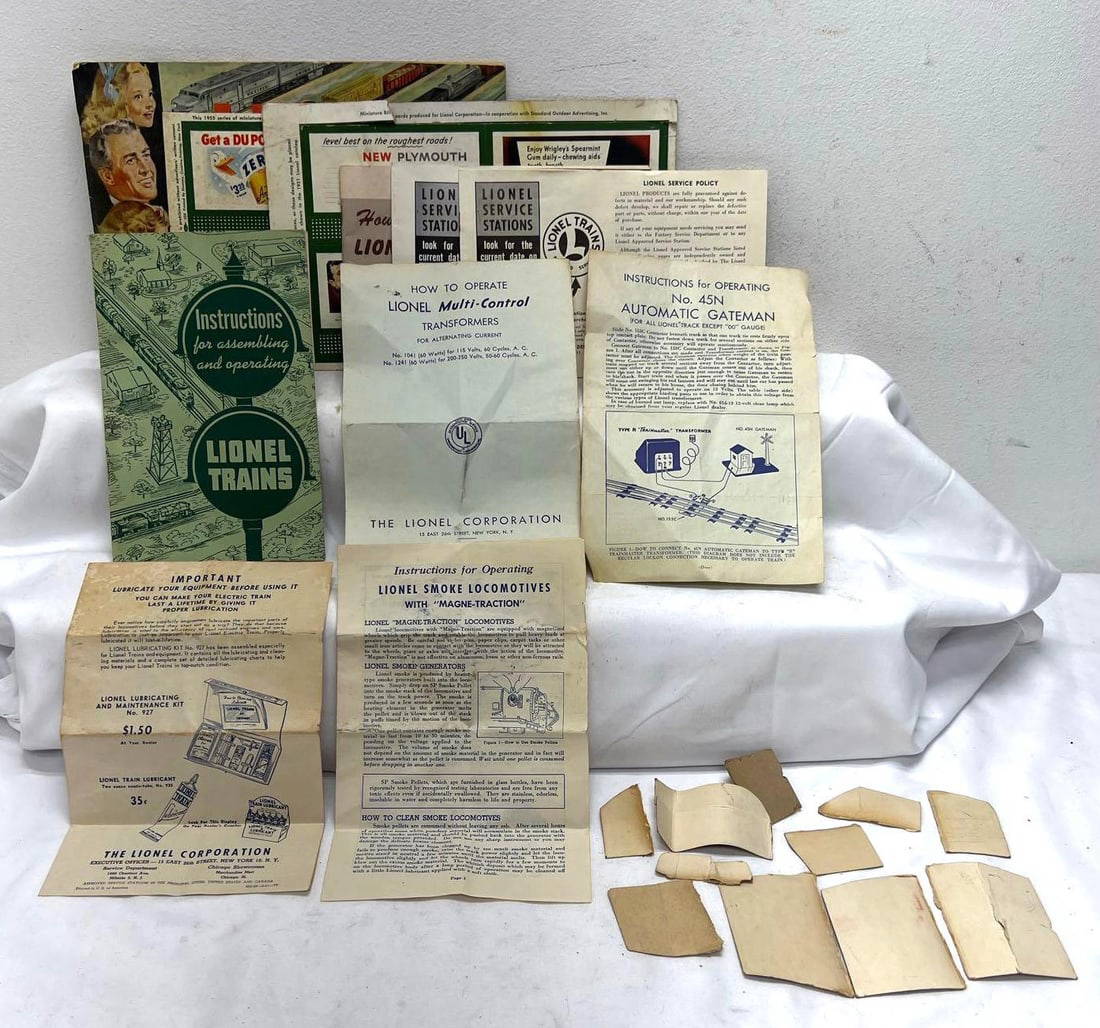 Postwar Lionel O Gauge 1951 Catalog Billboards Auction