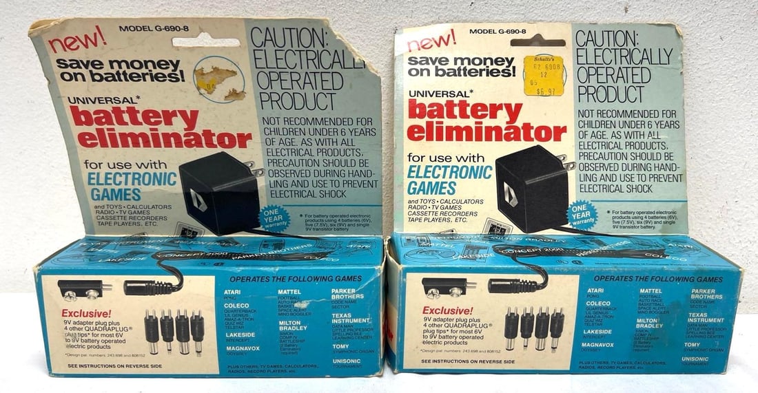 Two Battery Eliminators For Vintage Electric Games (1 of 9)