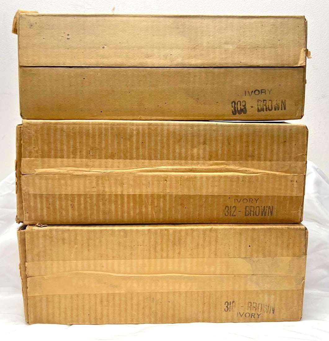 Prewar Lionel Standard Gauge 309 310 312 Brown Ivory boxes (1 of 9)
