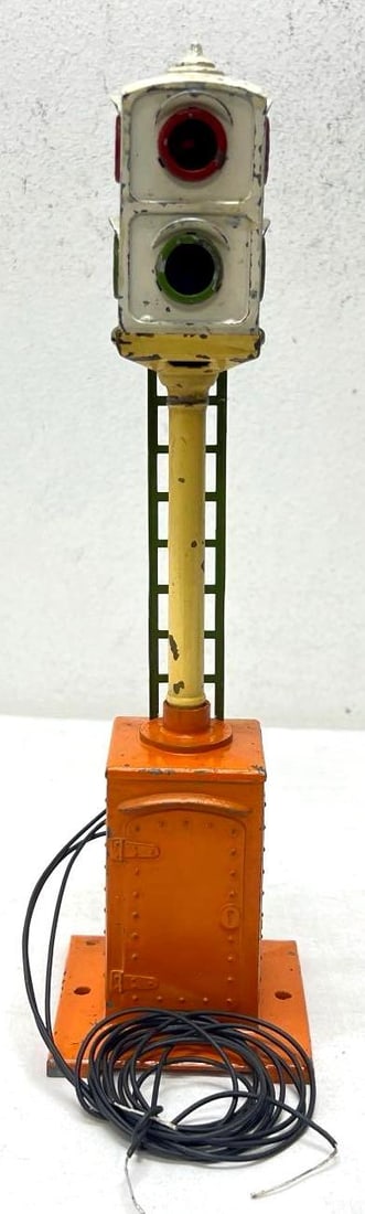 Prewar Lionel Standard Gauge 78 Train Signal Orange White P Green (1 of 5)