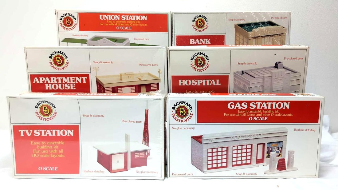 Bachmann Plasticville O/S kits new unbuilt in box 1958 1960 1961 (1 of 10)