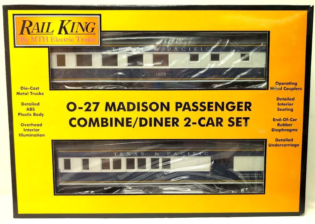 Modern Era Rail King O Gauge 30-6224 T&P Combine/Diner (1 of 5)