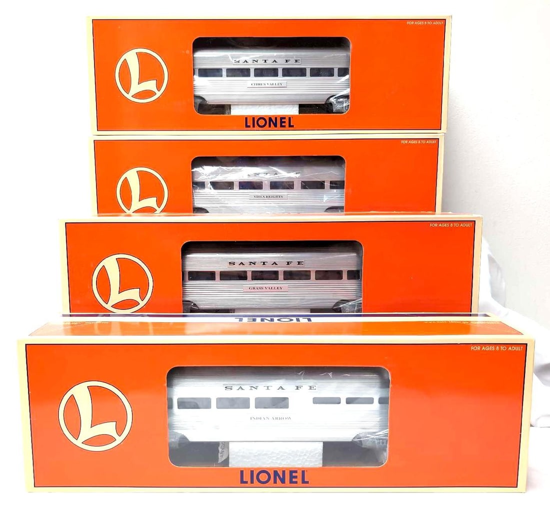 Modern Era Lionel O Gauge19180 SF Surfliner alum pass cars (1 of 8)