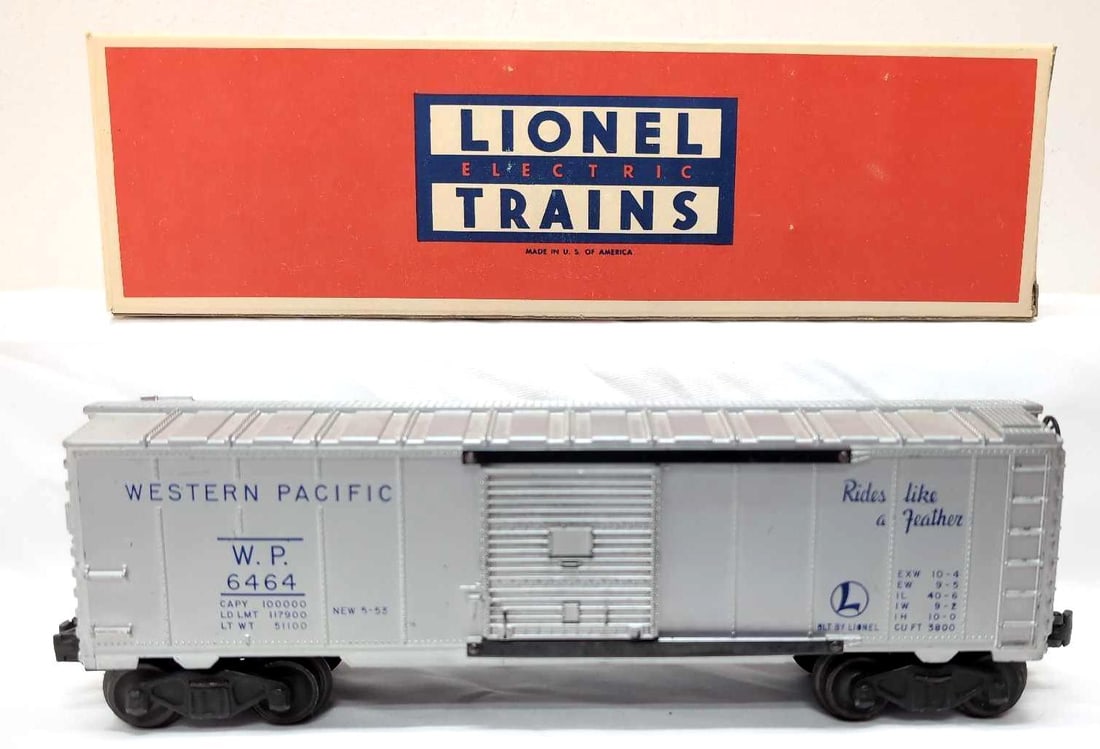 Postwar Lionel O Gauge 6464-1 WP Western Pacific boxcar (1 of 6)