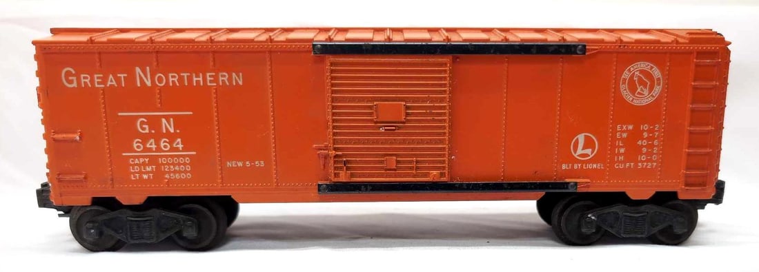 Postwar Lionel O Gauge 6464-25 GN Great Northern boxcar (1 of 4)