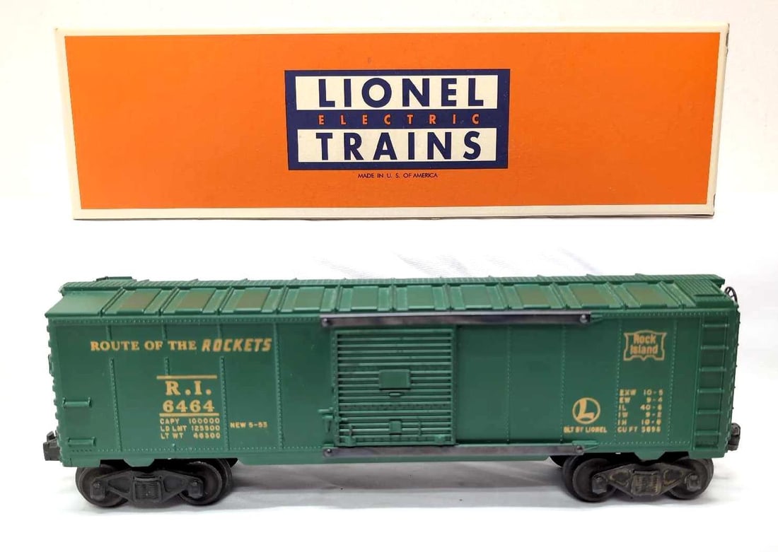 Postwar Lionel O Gauge 6464-75 Rock Island R.I. box car (1 of 6)