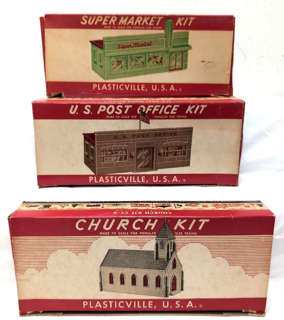 Plasticville PO-1 SM-7 CC-9 kits in original boxes (1 of 5)