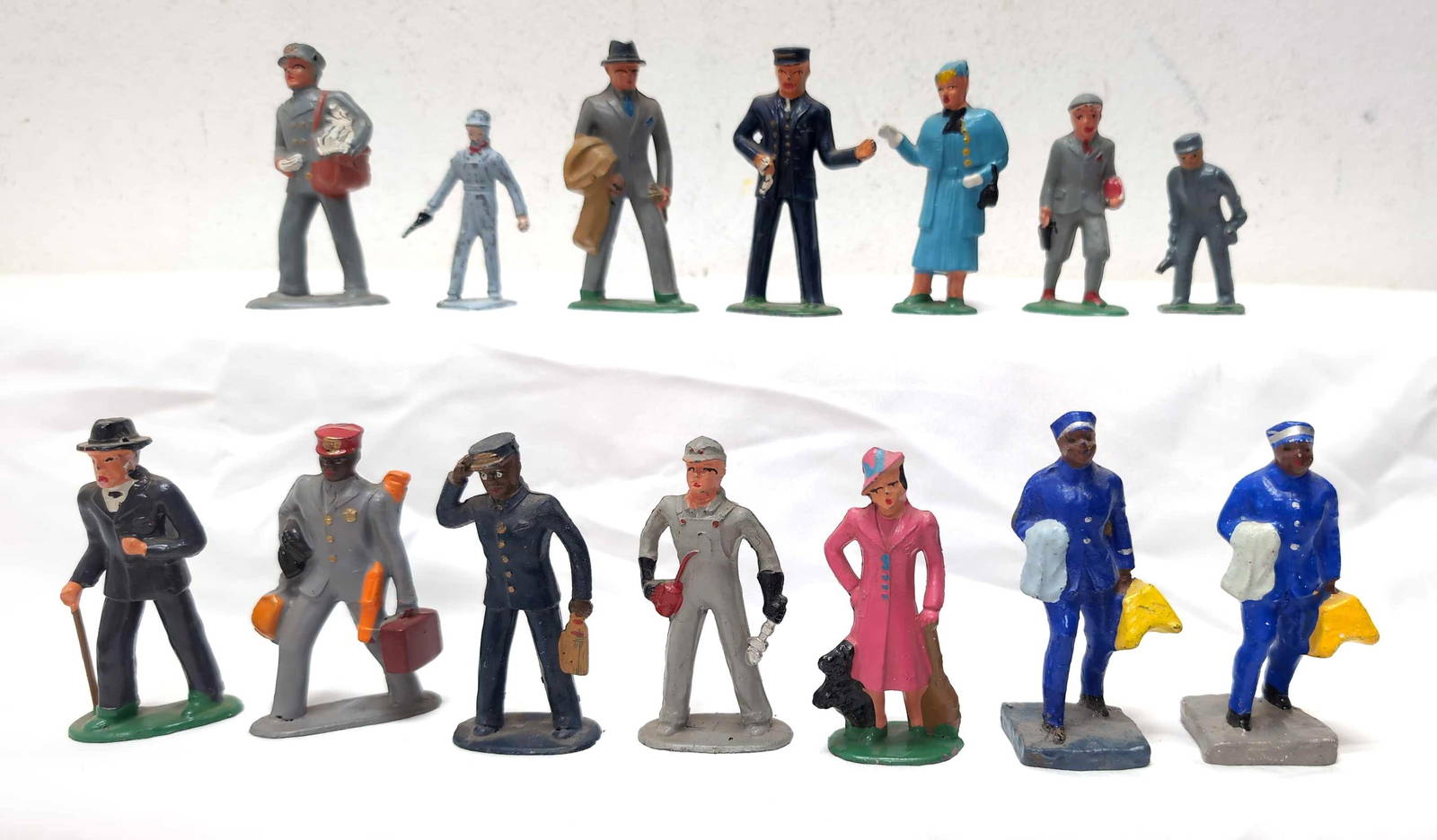 Ten Prewar Standard/o Gauge Barclay Railroad Figures Auction