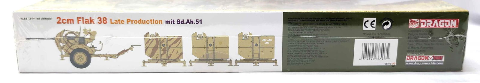Dragon 1:35 6546 2cm Flak 38 Late Prod mit Sd.Ah.51 (1 of 7)