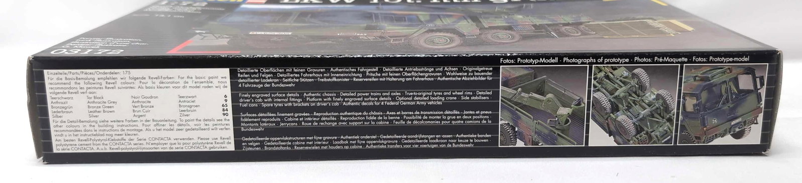 Factory Sealed Revell 1:35 03172 LKW 10T lil gl (8X8 Truck): Factory Sealed Revell 1/35th scale 03172 LKW 10T lil gl (8X8 Truck), Mint. Please view photos carefully as these items are sold as shown in our photos with no refunds or returns.