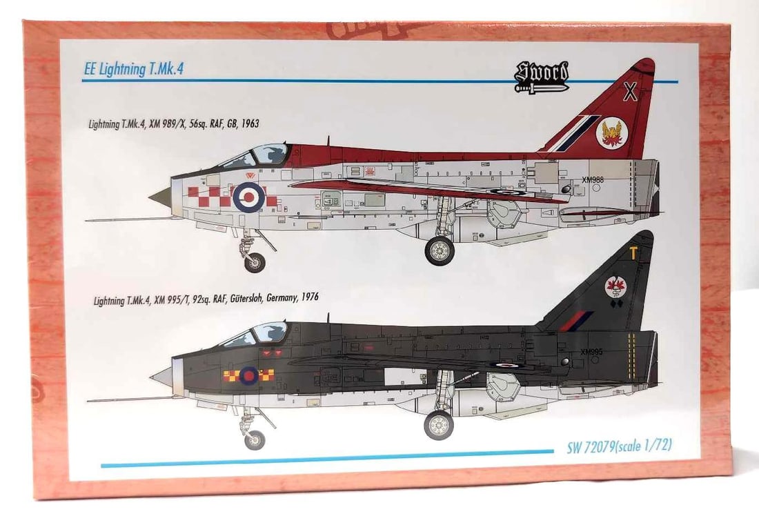 Factory Sealed Sword 1:72 SW72079 Lightning T.Mk.4 (1 of 7)