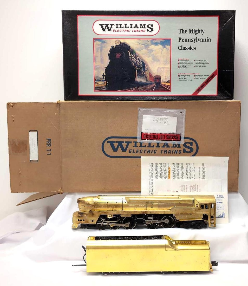 Williams brass O Scale PRR 5505 T-1 duplex in box (1 of 8)