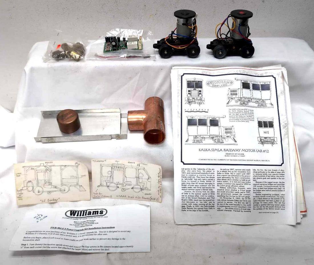 O Gauge parts for various 4 wheel powered units (1 of 7)