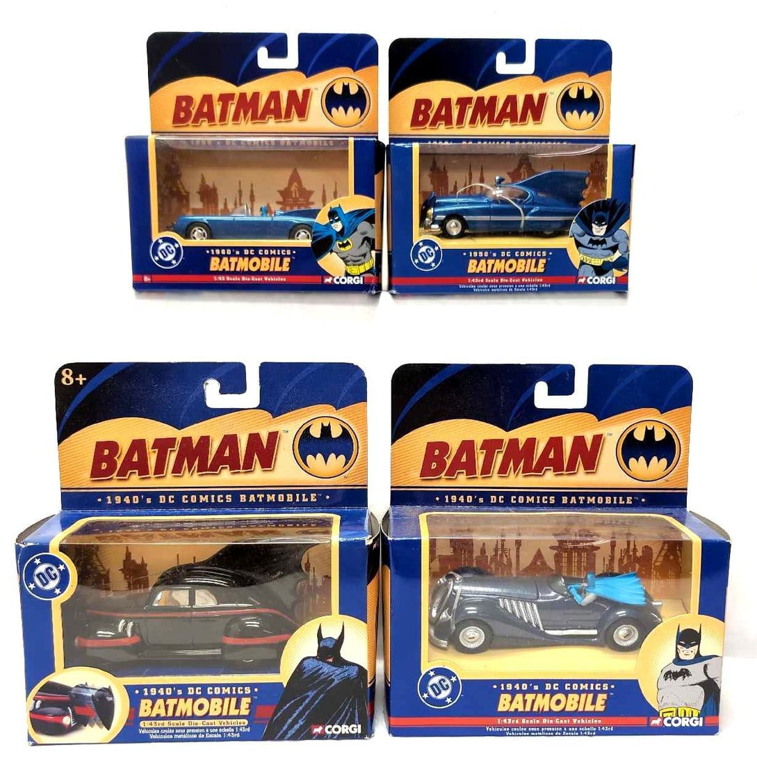Four Corgi Batmobiles 1:43 Scale Die Cast (1 of 7)