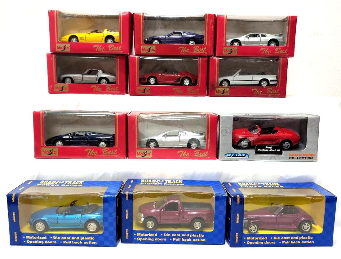 Twelve Road and Track Trophy and Welly Die Cast Cars 1:43 Scale (1 of 11)