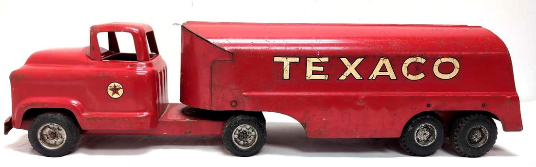VINTAGE 1950'S Buddy L TEXACO Tanker Pressed Steel Toy Truck (1 of 8)