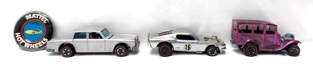 Hot Wheels Red Line Boss Hoss 34 Woody Silver Cloud (1 of 5)