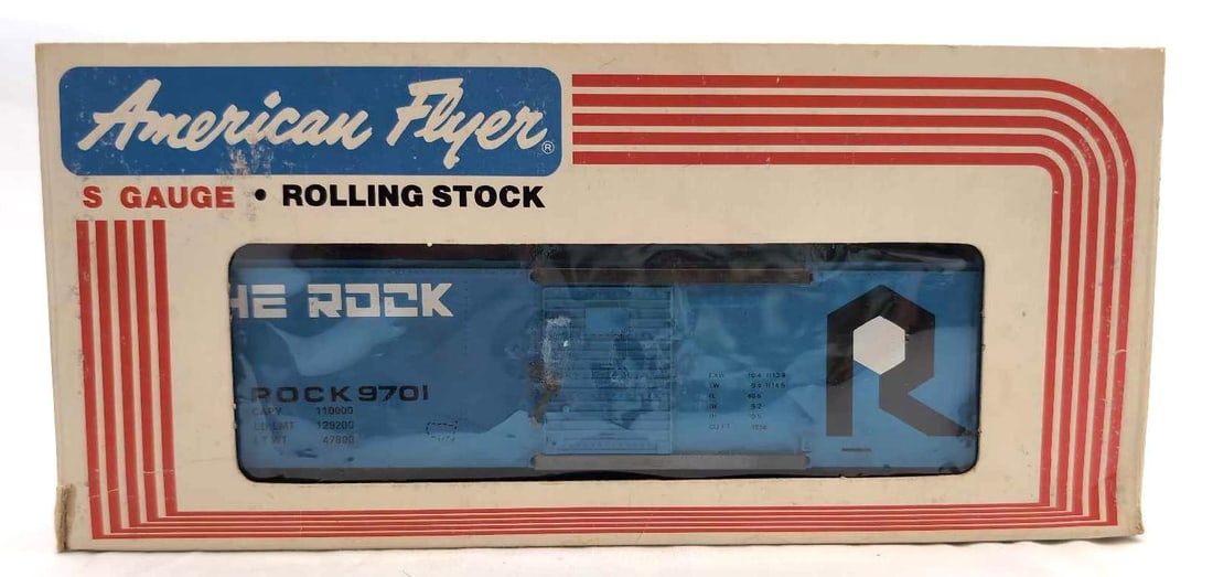 Modern American Flyer S Gauge 9701 Rock box car in box (1 of 10)