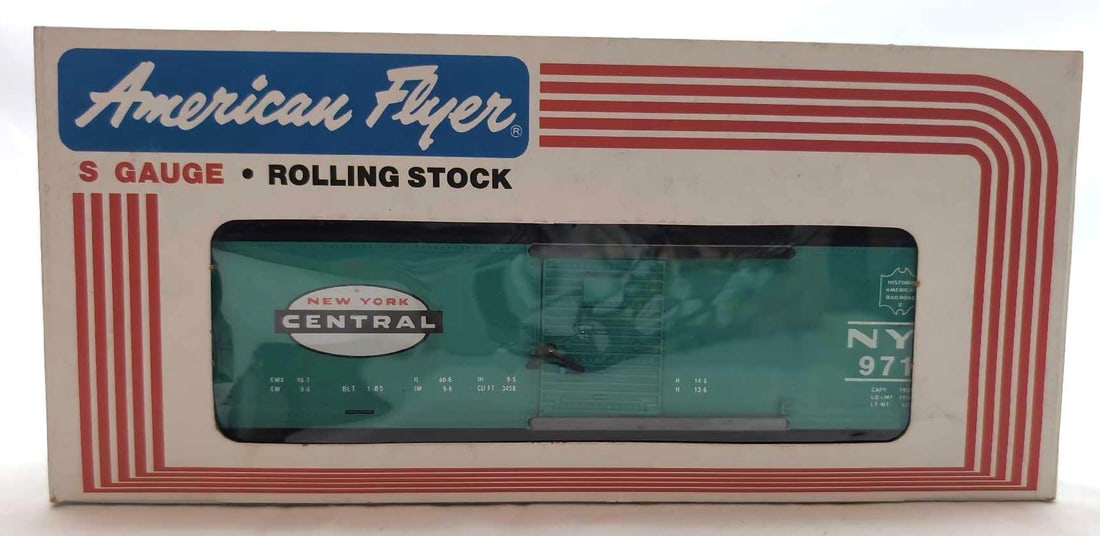 Modern American Flyer S Gauge 9713 NYC box car in box (1 of 10)