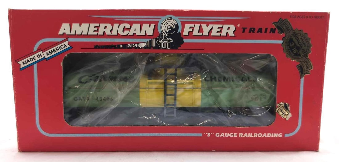 Modern American Flyer S Gauge 48406 Celanese Chemicals tank car in box (1 of 10)