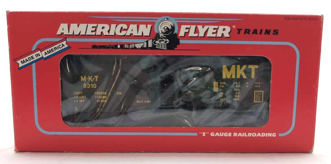 Modern American Flyer S Gauge 48310 Missouri Kansas & Texas box car in box (1 of 10)