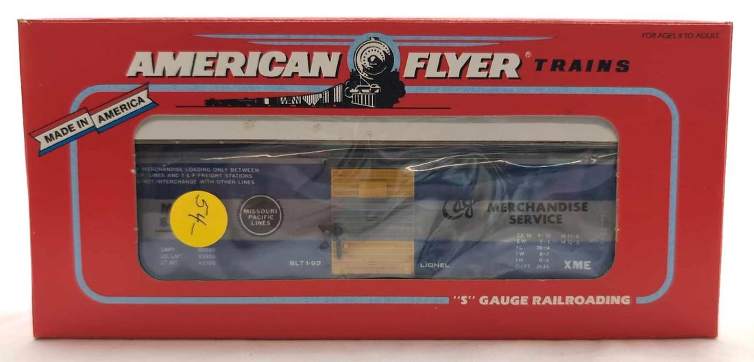 Modern American Flyer S Gauge 48312 Missouri Pacific box car in box (1 of 10)