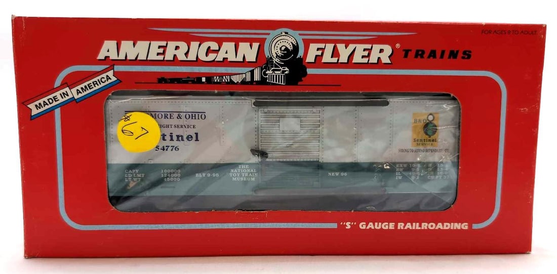 Modern American Flyer S Gauge 48326 '96 TCA Sentinel box car (1 of 10)