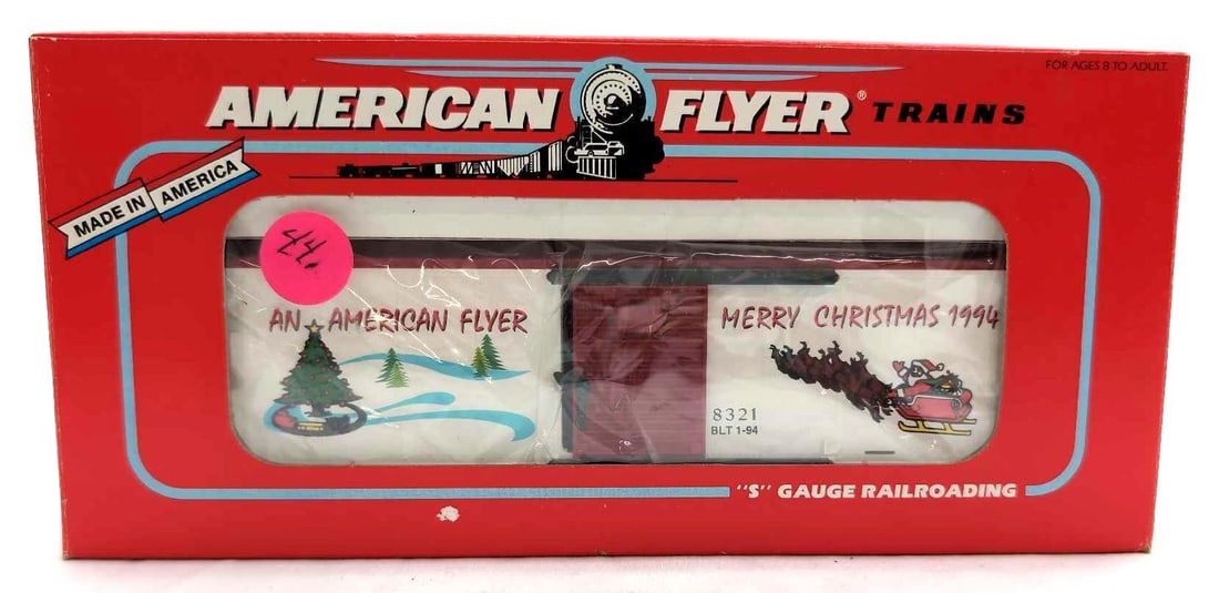 Modern American Flyer S Gauge 48321 Christmas box car in box (1 of 10)