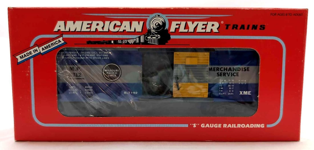 Modern American Flyer S Gauge 48312 Missouri Pacific box car in box (1 of 10)