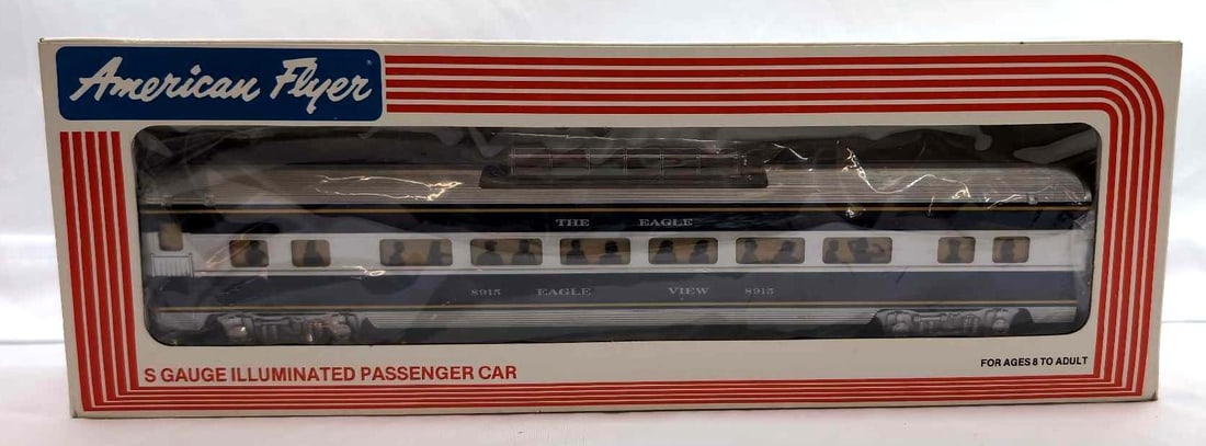 Modern American Flyer S Gauge 48915 MP Eagle View vista dome in box (1 of 10)