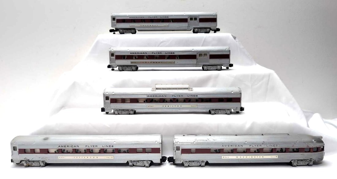 Postwar American Flyer S Gauge 960 960 961 962 963 brown stripe (1 of 5)