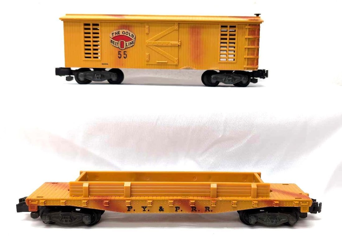 Postwar American Flyer S Gauge 24565 FY&PRR flat car for cannon & 55 (1 of 6)