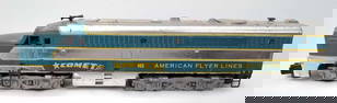Postwar American Flyer S Gauge 466 Comet PA diesel loco Chrome