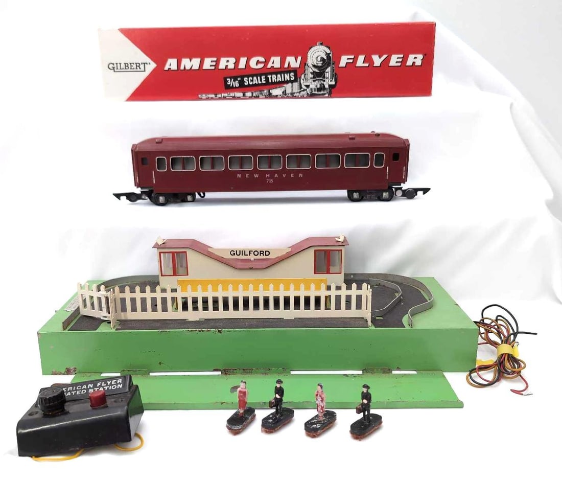 Postwar American Flyer S Gauge 766 animated Guilford 735 New Haven (1 of 9)