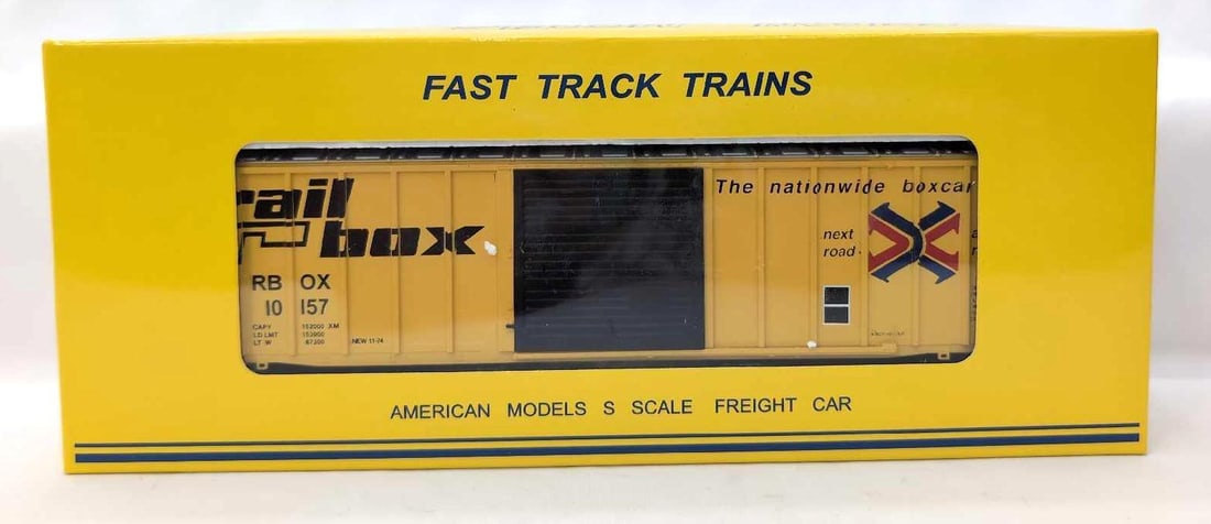 Modern American Models S Gauge 1501 RailBox 50' box car Hi-Rail (1 of 7)