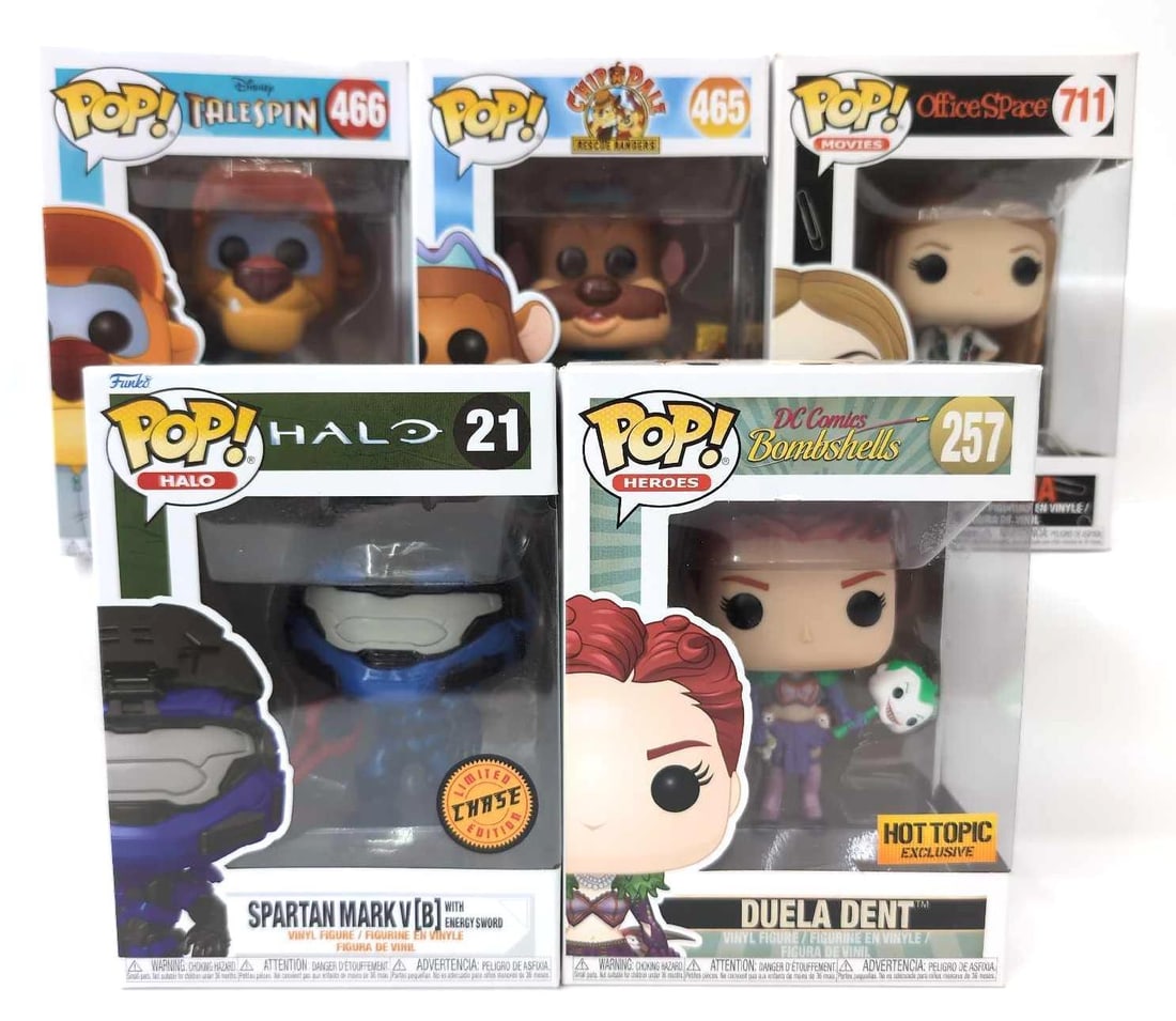 Five Funko Pop! 21 257 465 466 711 New In Box (1 of 4)