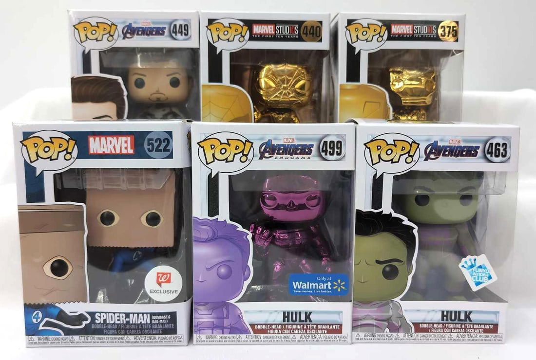 Funko Pop! Marvel 375 440 449 463 499 522 New In Box (1 of 5)
