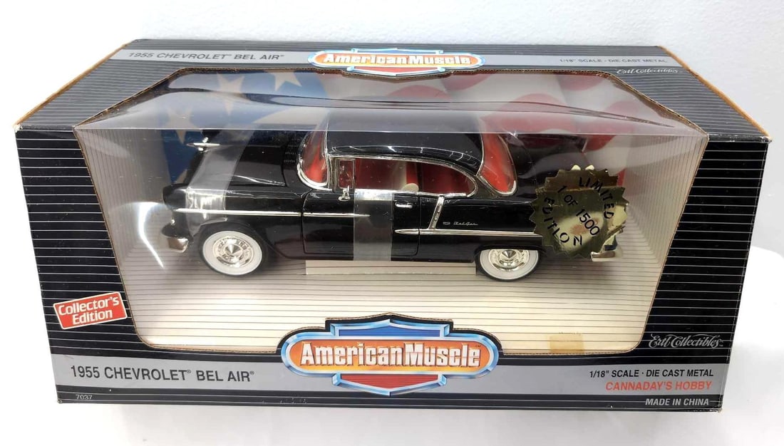 Ertl 1:18 die-cast American Muscle 7037 '55 Chevy MIB (1 of 8)